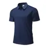 8903 Camisa Polo Transfronteriza Talla Asiático-Europeo 180g Top de Manga Corta