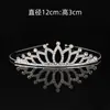 Diadema Coreana de Aleación con Pedrería para Niñas, Corona de Amor Tridimensional de Princesa para Fiesta de Baile, Tocado de Novia para Boda, Transfronterizo