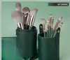 Juego de 14 Piezas de Brochas de Maquillaje Pelo Sintético Suave Kit de Brochas para Polvo Facial Base Rubor