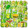 51 adesivos infantis de pepino em conserva de frutas fofas transfronteiriças Amazon jardim de infância recompensa adesivos decorativos de grafite