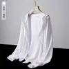 Ropa de Protección Solar para Exteriores Transfronteriza, Chaqueta de Protección Solar, Chaqueta para la Piel, Ropa de Protección Solar Ligera de Seda de Hielo, Chaqueta Azul de Manga Larga