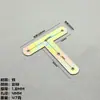 Conector de Ângulo Reto 90 Graus Peça de Ferro Cruzada Ângulo L Código t Suporte de Cantoneira Peça de Fixação para Mesa de Jantar e Cadeira Plano de Reforço