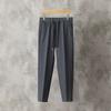 Primavera y Verano 2022 Nuevo Pantalón de Traje Casual para Hombre Estilo Coreano Sensación de Colgante Pantalón de Traje Corto para Hombre Pantalón de Traje con Cordón de Moda