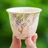 Fabricante Wisteria Lenguaje de Gato Taza de Té Taza para Propietario de Hogar Uso Personal Cerámica Kung Fu Juego de Té Artículos para el Hogar Taza de Té Cuenco de Té