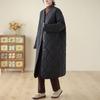 Foto real 2024 Novo Algodão Artístico e Linho Plus Size Retro Cardigan Robe Casaco de Algodão Jaqueta