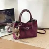 Bolso de trabajo de otoño e invierno para mujer, nuevo bolso de hombro retro de moda 2026, bolso cruzado de gamuza