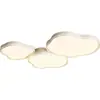 Crema de Protección Ocular de Espectro Completo Moderna y Sencilla Lámpara de Techo para Sala de Estar tipo Nube Lámpara Nueva 2025 Paquete para Toda la Casa