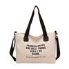 Nuevo bolso de lona de gran capacidad para estudiantes y tutores, bolso bandolera de estilo coreano de gran valor y moderno para mujer.