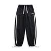 Calças casuais listradas masculinas estilo de Hong Kong marca na moda soltas para todos os jogos calças esportivas primavera e outono novas calças retas de rua alta