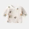Roupas para Recém-Nascidos Roupas Meio Costas para Bebê Estilo Quente Outono e Inverno Roupa Íntima para Bebê Roupa de Baixo Manga Longa para Bebê