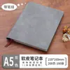 Caderno de Negócios Logotipo Personalizado com Porta-Caneta Couro com Toque de Pele Couro PU Caderno Espessado A5 Livro de Registro em Couro Macio