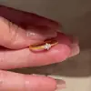 Anillo Minimalista de Estrella Radiante con Diamantes para Mujer, Lujo Ligero, Estilo de Nicho, Anillo Versátil para Dedo Índice, Elegante para el Trabajo