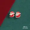 Dibujos Animados Mini Muñeco de Nieve Navideño Regalo Reno Accesorios de Resina DIY Pegamento de Crema Funda de Teléfono Móvil Pasador Material para Joyería