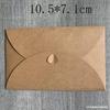 Estilo Europeo Retro Hebilla de Amor Sobre de Papel Kraft DIY Creativo Corazón Hebilla de Corazón Decoración Sobre Romántico para Carta de Amor