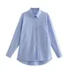 Conjunto de Camisa de Manga Larga a Rayas y Shorts de Verano para Mujer Estilo Europeo y Americano 2026 6015