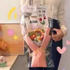 Buquê de rosas e tulipas de lã tricotado à mão, produto acabado, presente de Dia dos Namorados para namorada, presente de aniversário