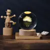 Atacado Direto da Fábrica Sistema Solar Via Láctea Lua Bola de Cristal Criativa com Gravação a Laser 3D Luz Noturna