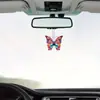 Decoración floral de acrílico transfronteriza de gran venta colgante de coche de dibujos animados regalo 2D adorno colorido para mochila mariposa