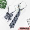 Song Xiaoxia JK Gravata Feminina Estilo Universitário Meninos Pequenos Gravatas Estilo Japonês Preguiçoso Uniforme Escolar Laço Casais