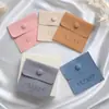 Bolsa de Tecido de Microfibra Aveludada Espessa em Estoque com Tampa Flip e Botão de Pressão, Saquinho de Veludo para Joias, Bolsa de Armazenamento de Joias, Pode Adicionar Logo