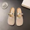 Zapatillas tipo Mary Jane de malla transpirable con suela plana estilo francés para mujer, nuevas sandalias versátiles vintage de primavera/verano 2026