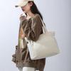 Bolso de hombro grande para mujer Nuevo Bolso de mano para estudiante de clase de gran capacidad de Moda Bolso de mano simple de color sólido al por mayor