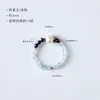 Pulseira de Lápis Lazúli com Aquamarina Costuradas Estilo Nacional Moda Personalizada Anel de Pérola de Água Doce Corrente para Clavícula Feminina Fresca de Verão