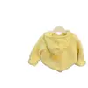 ¡Nuevo Modelo de Tongxingyuan Muestra el Amarillo Blanco del Pollo! Suéter Chaqueta Tejida con Capucha para Bebé Niña Coreana, Grueso, Corte