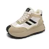 HL871-2 Zapatos de Felpa con Suela Gruesa de Argán para Mujer 2026 Nuevo Estilo de Invierno Hace que los Pies Parezcan Más Pequeños Zapatos Casuales Deportivos de Algodón Zapatos de Mujer