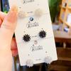 Pendientes de estilo coreano elegantes, ligeros, de lujo, de nicho, para uso diario, sencillos y elegantes, con gemas y flores brillantes que combinan con todo, para mujer.