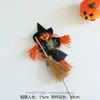 Decoración de Halloween suministros para festivales bruja espantapájaros escoba mágica linterna material diy accesorios adornos