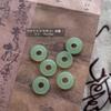 Nuevas Joyas de Arte de Uñas de Jade Guofeng Retro Antiguas Tridimensionales Hebilla de Bambú Ping An Imitación Verde Jade Accesorios para Usar Armadura