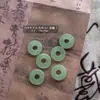 Acessórios de Arte de Unha de Jade Estilo Nacional Personalizados, Estilo Antigo Retrô Fivela de Segurança Estereoscópica Bambu Imitação Jade Verde Acessórios de Unha Vestíveis