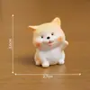 Paisagem em miniatura, filhote de Shiba Inu criativo e adorável, acessórios de decoração DIY, pequenas figuras fofas para carros ou mesas