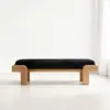 Banqueta de Madeira Maciça Nórdica para Trocar Sapatos para Uso Doméstico, Banco Sofá Minimalista, Banco Longo para Hall de Entrada de Showroom, Banco de Fim de Cama para Quarto de Designer