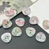 Botones coloridos pequeños de peces, mariposas, monedas, nubes, estrellas, triángulos, de dos agujeros irregulares y color degradado para ropa de niños y mujeres DIY