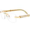 Marco de Lentes Ópticos de Cuerno Blanco Natural Negro Sin Marco Lente Plana Disponible para Miopía Marco de Lentes Antiluz Azul Nuevo