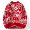 Artículos de Venta Caliente Transfronterizos, Populares en Stock, Suéteres Casuales de Cuello Redondo Nuevos de Otoño e Invierno, Prendas Básicas de Punto, Suéteres Holgados de Talla Grande