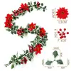 Bestseller internacional: Decorações de Natal de videira de frutas vermelhas, videira artesanal, videira de decoração de Natal da Amazon