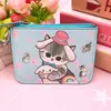 Portatarjetas Gato Transformable de Dibujos Animados Cartera Monedero Pez Payaso Lindo Portatarjeta de Identificación de Trabajo Cartera de Tarjetas de PU