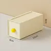 Caja de Almacenamiento para Escritorio Dopamina Caja Organizadora Cuadrada con Cajón para Estudiantes Apilable para Almacenar Gabinetes de Almacenamiento Papelería