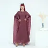 Conjunto de Vestido Elegante de Color Sólido 2025Loriya LR943+LR944