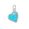 Acessórios para Pulseiras e Colares DIY Transfronteiriços, Pingentes de Coração, Charms de Cordão, Pingentes Florais Artesanais, Materiais para Pendurar em Bolsas
