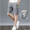 Shorts Esportivos Masculinos de Verão Nova Moda Tendência Reto Solto Tamanho Grande Fino Seda de Gelo Respirável Estilo Coreano