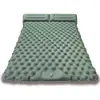 Colchoneta Inflable Auto-Inflable para Acampar al Aire Libre con Bomba de Pie, TPU con Forma de Diamante y Almohada para Esterilla de Dormir de Tienda de Campaña