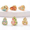 Esmalte Cloisonné Multi-Agujero Nube Separador Cuentas Accesorios Pulsera DIY Joyería Transferencia de Color Conservación Venta al por Mayor