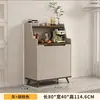 Aparador de madera maciza con tapa de losa de roca para comedor, mueble de almacenamiento integrado de lujo ligero para té, armario de almacenamiento para el hogar