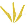 Pluma de Pavo King Right de 4 pulgadas Forma de Escudo Forma de Gota Pluma de Lanzadera Flecha de Bambú Flecha de Madera Accesorios para Arco Recurvo Fletching
