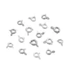 Plata de Ley Hebilla de Primavera Dorada Blanca Hebilla de Acabado Paquete de Cordón para Pulsera Collar Accesorios para Joyería Hecha a Mano DIY Hebilla Especial