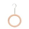 Gancho en S de Madera Maciza para Ropa de Tienda, Anillo Redondo de Madera para Bufandas, Gancho para Bolsos, Pinza Única para Calcetines, Percha en Forma de S para Almacenamiento